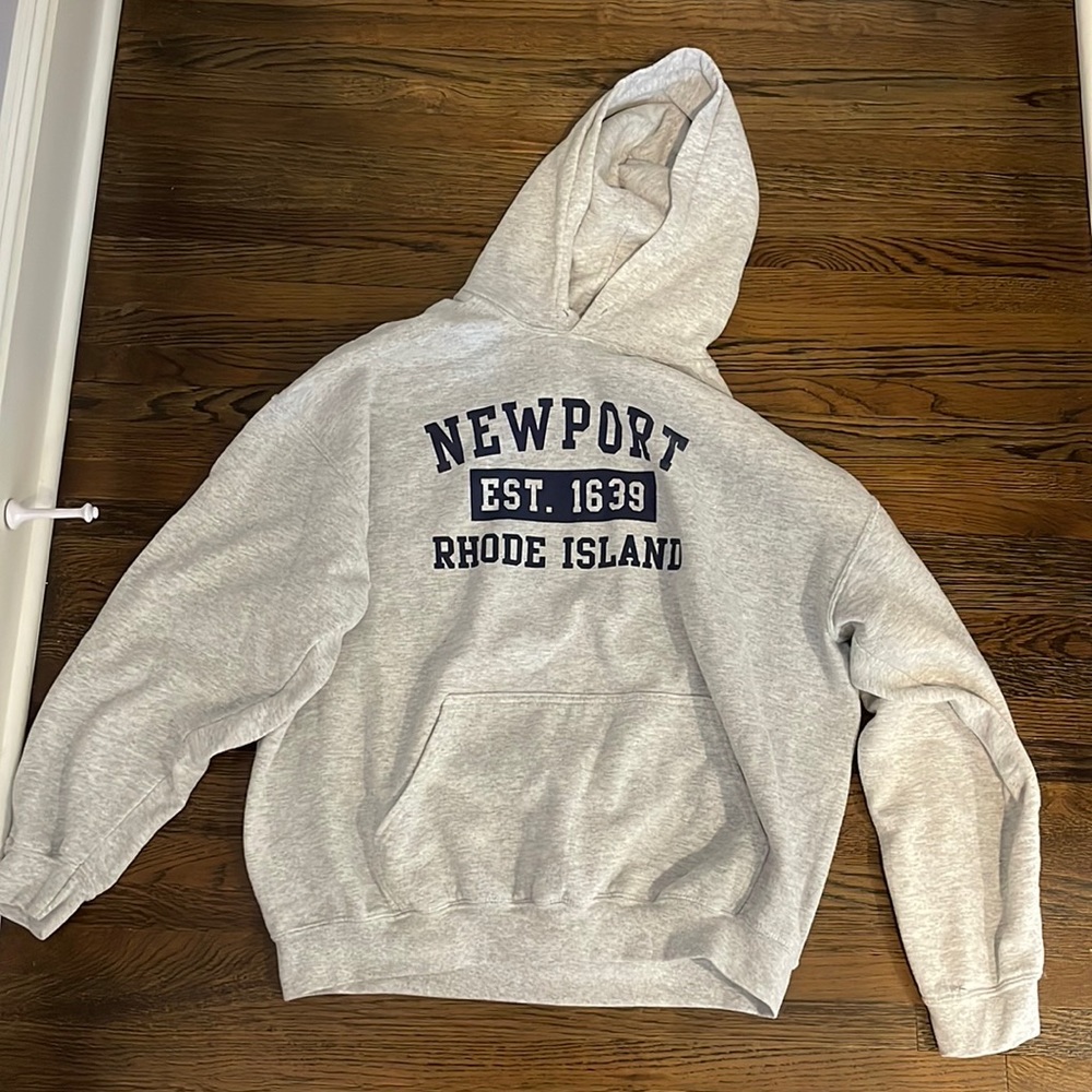 Light gray Newport Rhode Island hoodie
